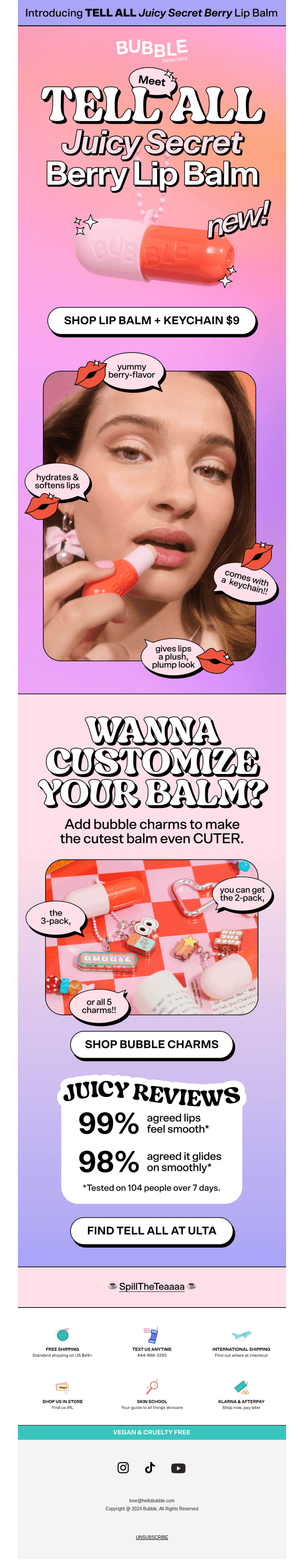 BUBBLE MAKES LIP BALM NOW!!!