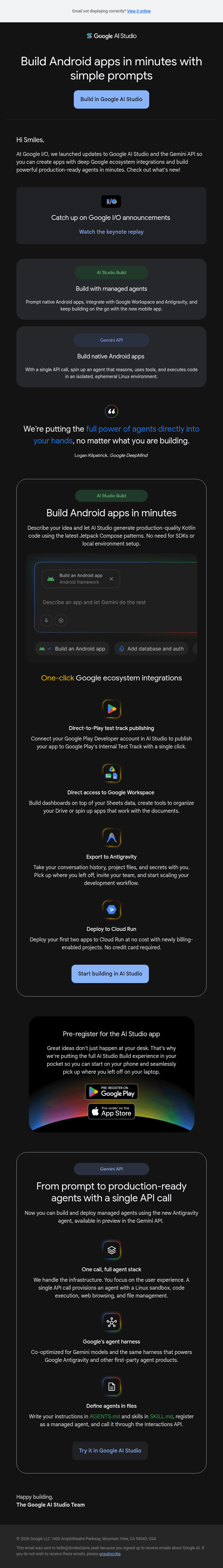 Build Android apps in minutes with simple prompts