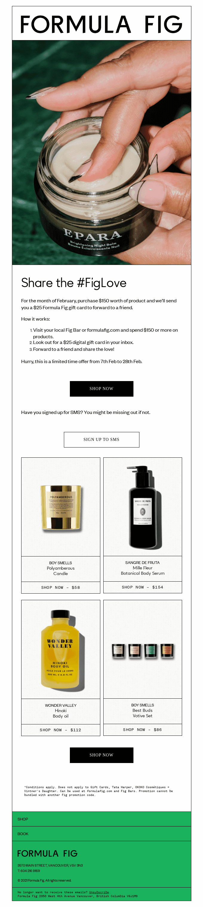 Buy $150, get a $25 gift card!
