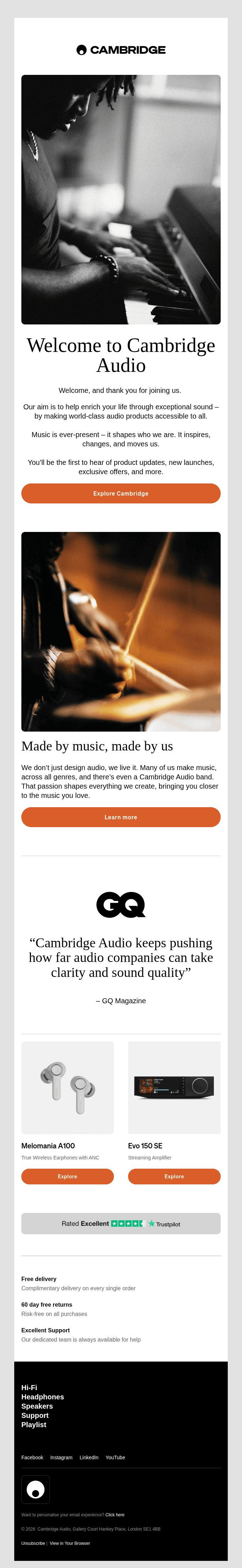 Welcome to Cambridge Audio