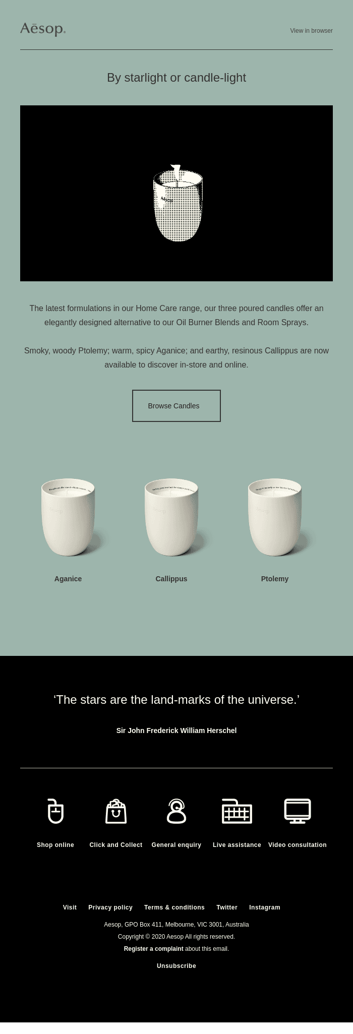 Candles to perfume the home
