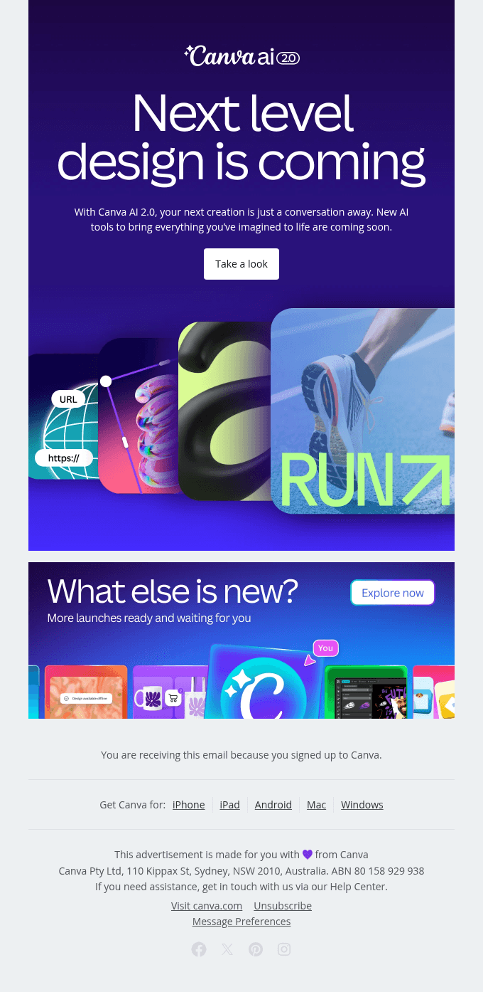 Say hello to Canva AI 2.0 👋