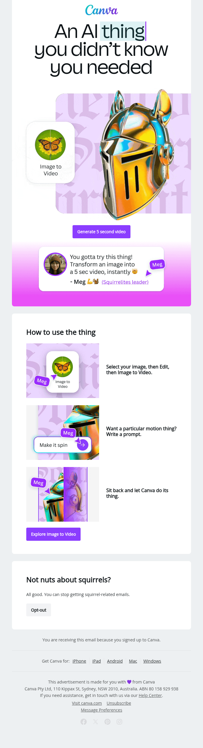Canva AI 🤝  the squirrel movement ❤️