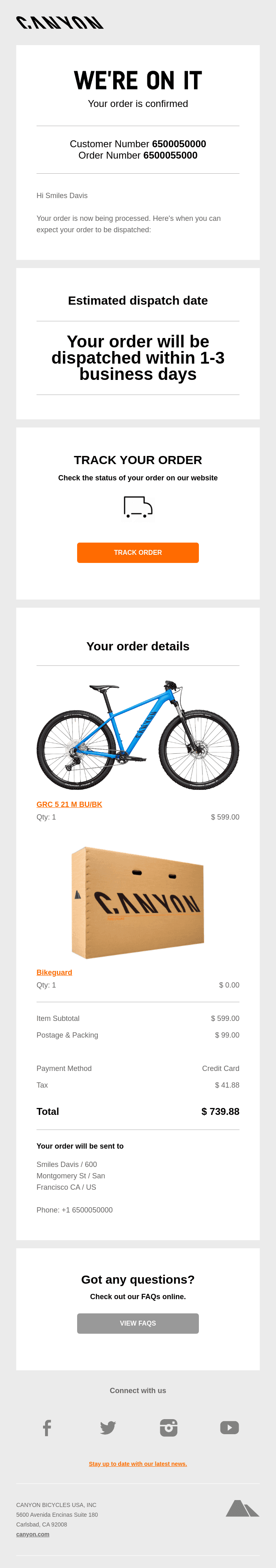 Canyon Bicycles Inc. - 6500055000