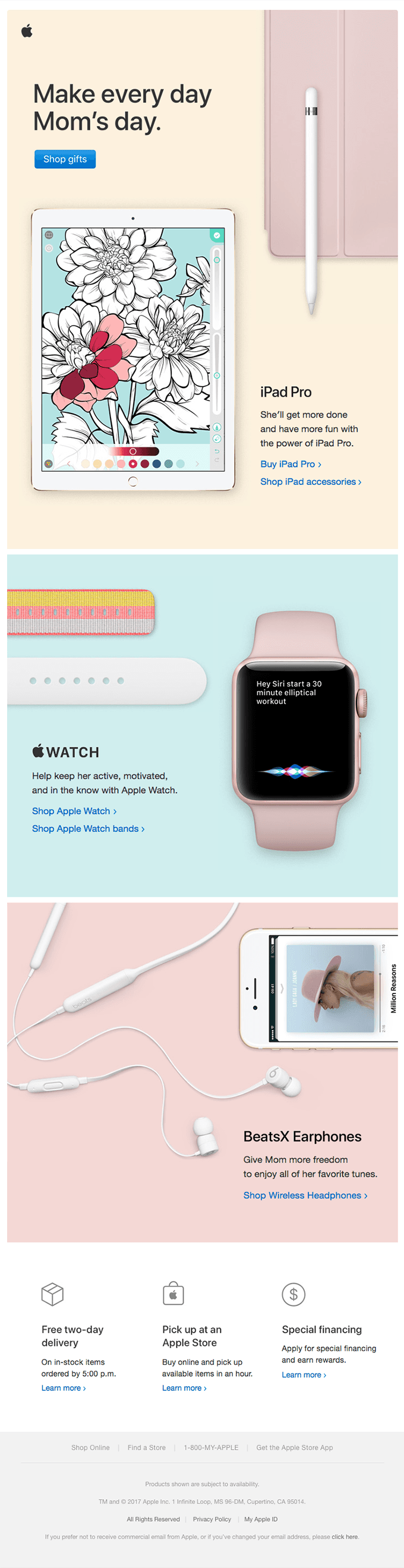 Celebrate Mom with Apple gifts.