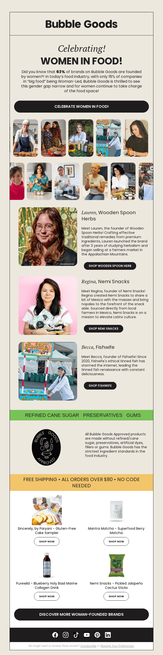 Celebrating Women in Food!