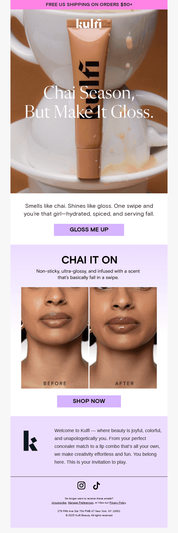 Chai Season Just Got Glossy ☕💋