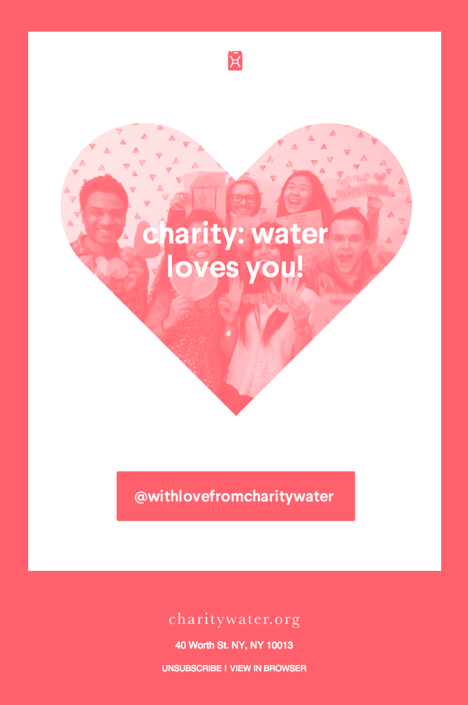Charity: Water loves you