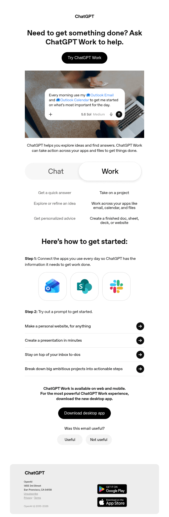 Introducing ChatGPT Work