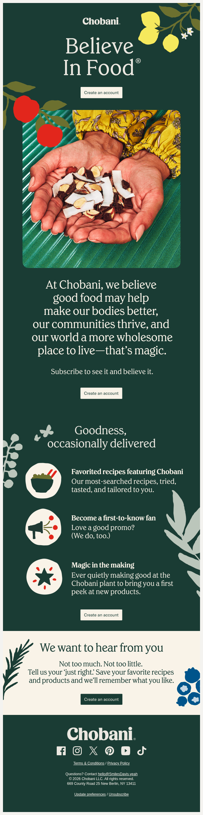 Welcome to the wonderful world of Chobani