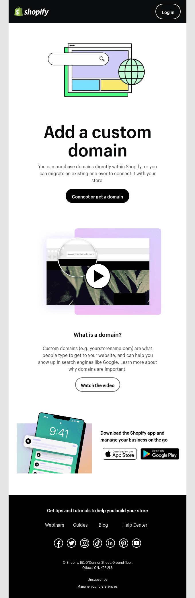 Choose a custom domain name