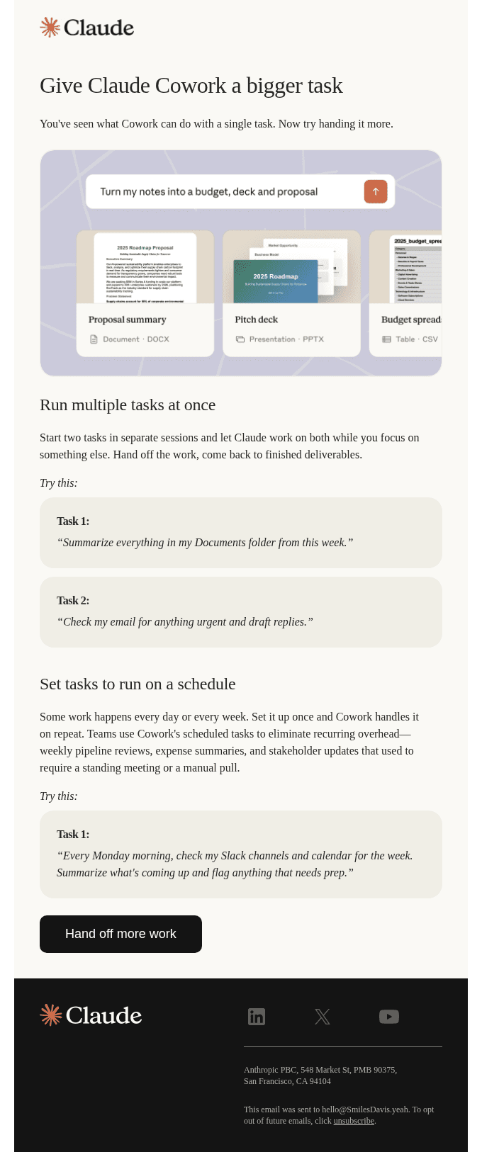 Run multiple tasks at once with Cowork