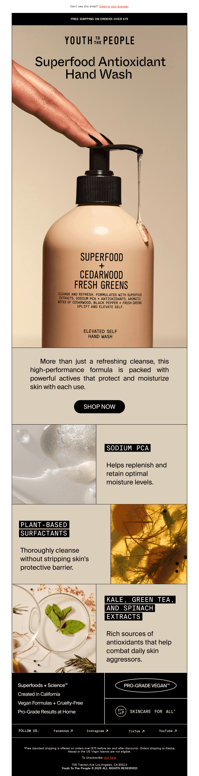 Cleansed, Softly Scented Hands