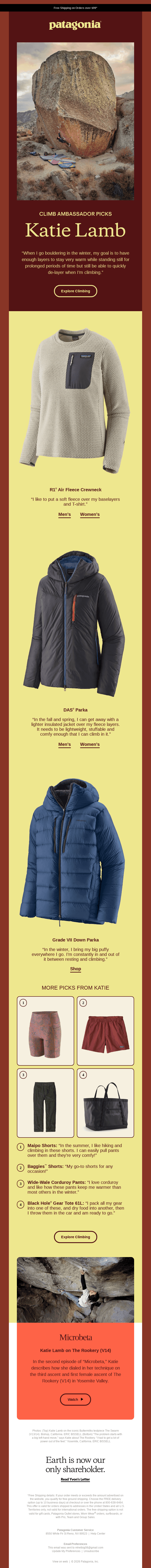 Climb ambassador favorites