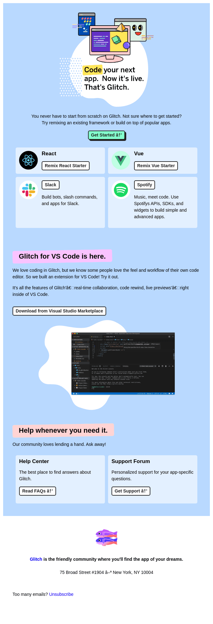 Code your next app!