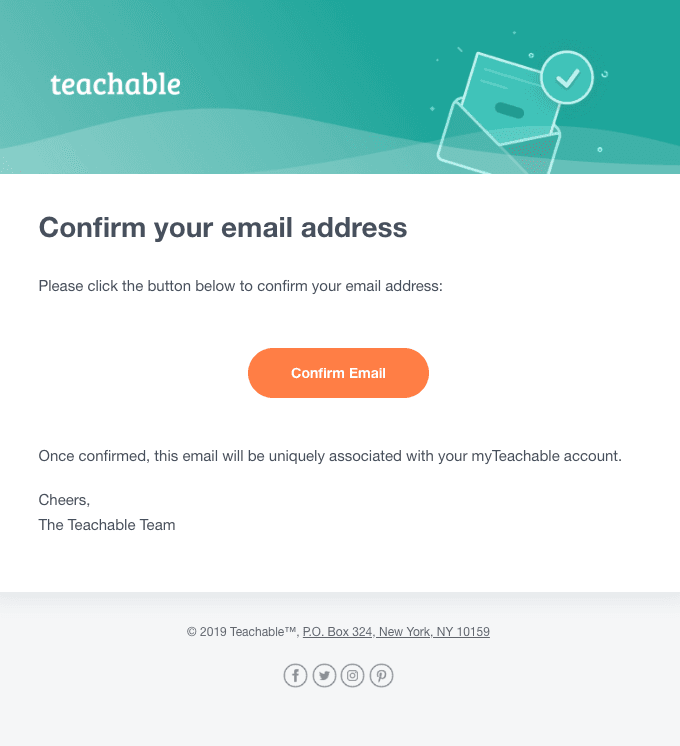 Confirm your account