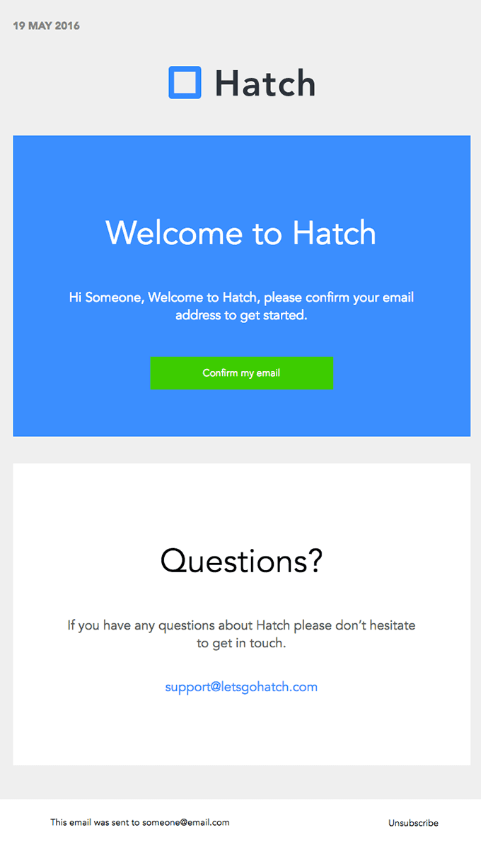 Confirm your account!