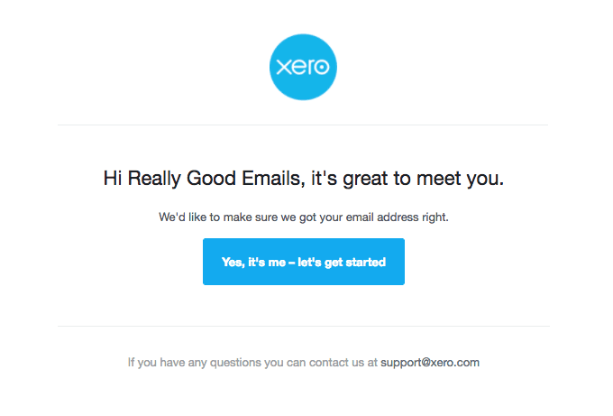 Confirm your email address