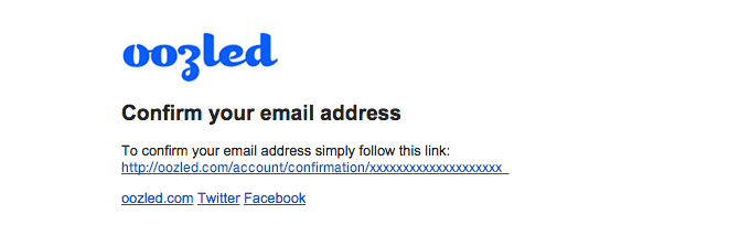 Confirm your email address