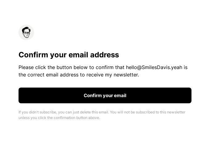 Confirm your email