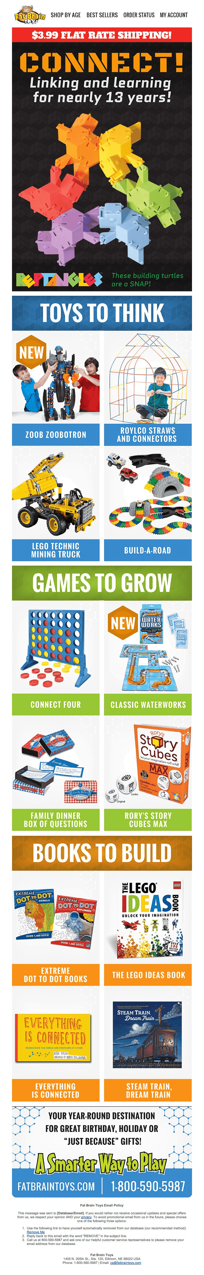 CONNECT! Linking and learning for nearly 13 years. Over 8000, innovative and original toys & games.