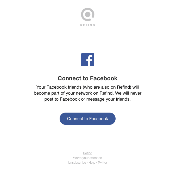 Connect to Facebook