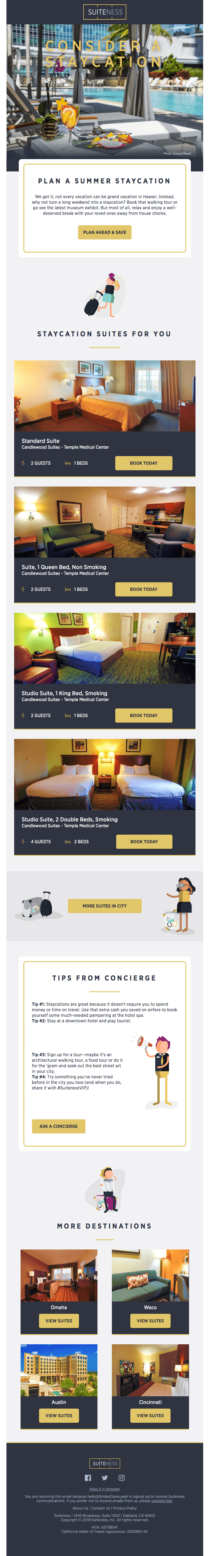 Consider a staycation