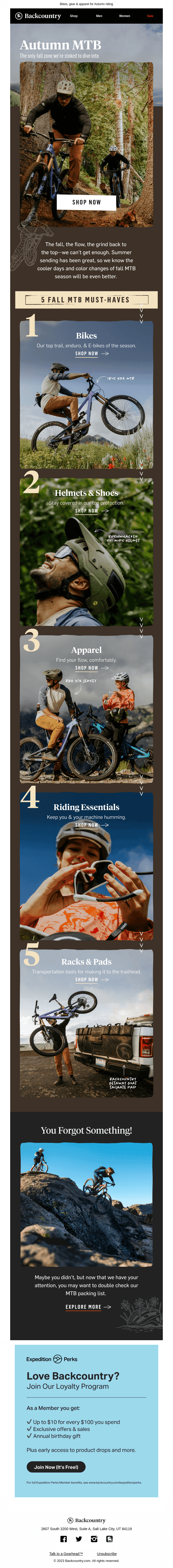 Count👇 to fall: 5 MTB must-haves