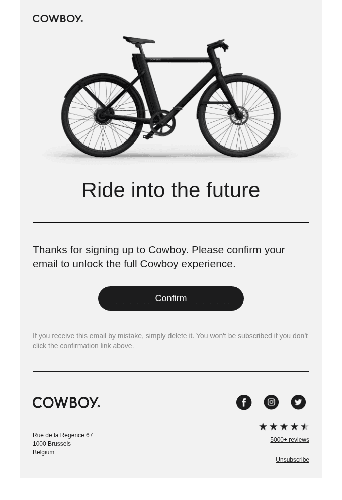 Confirm your email address