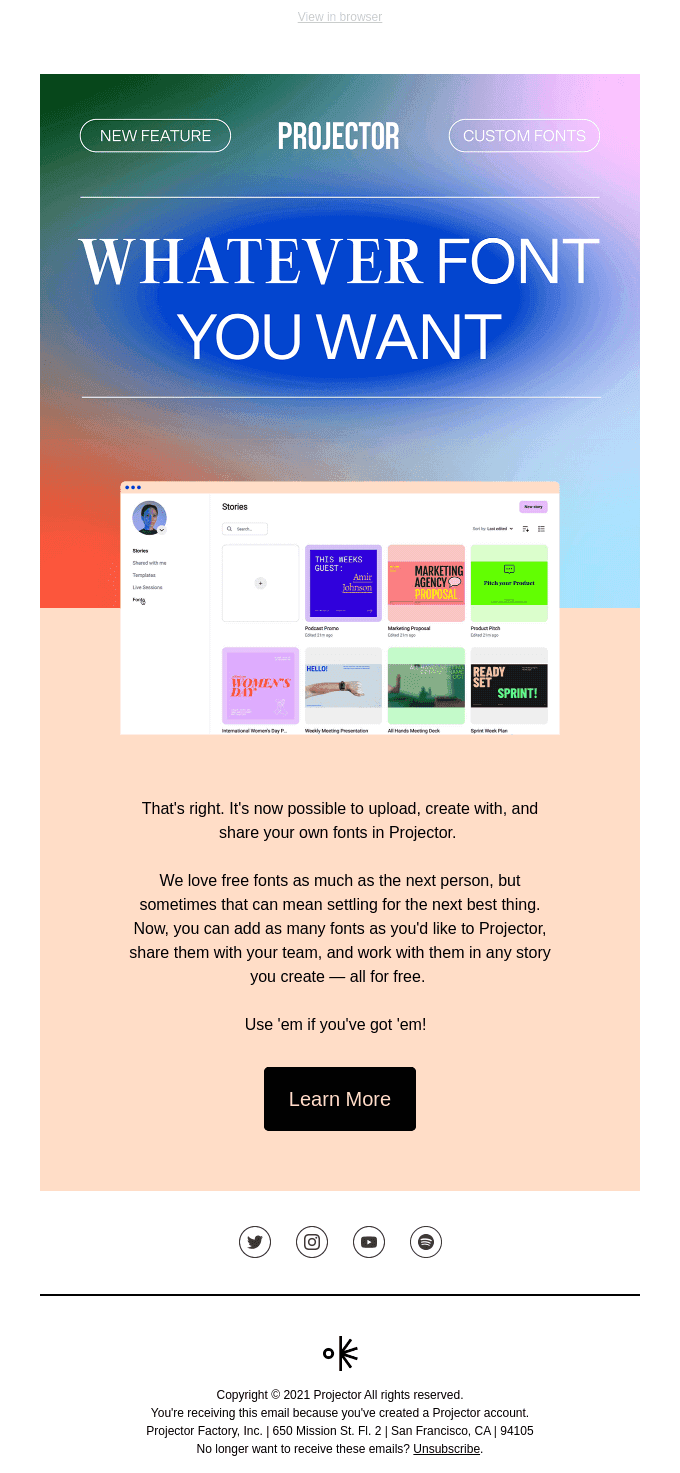 Custom Fonts are here!