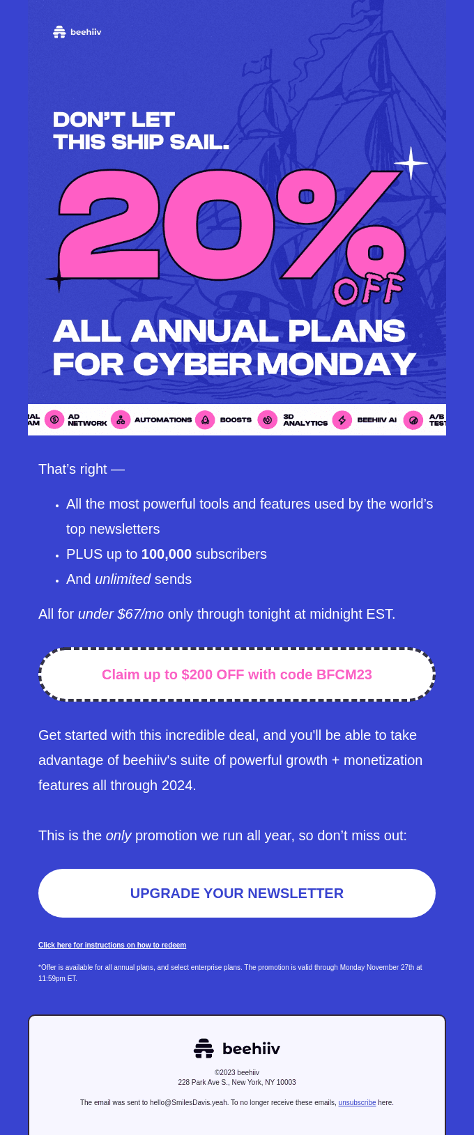 🤖 Cyber Monday is here.