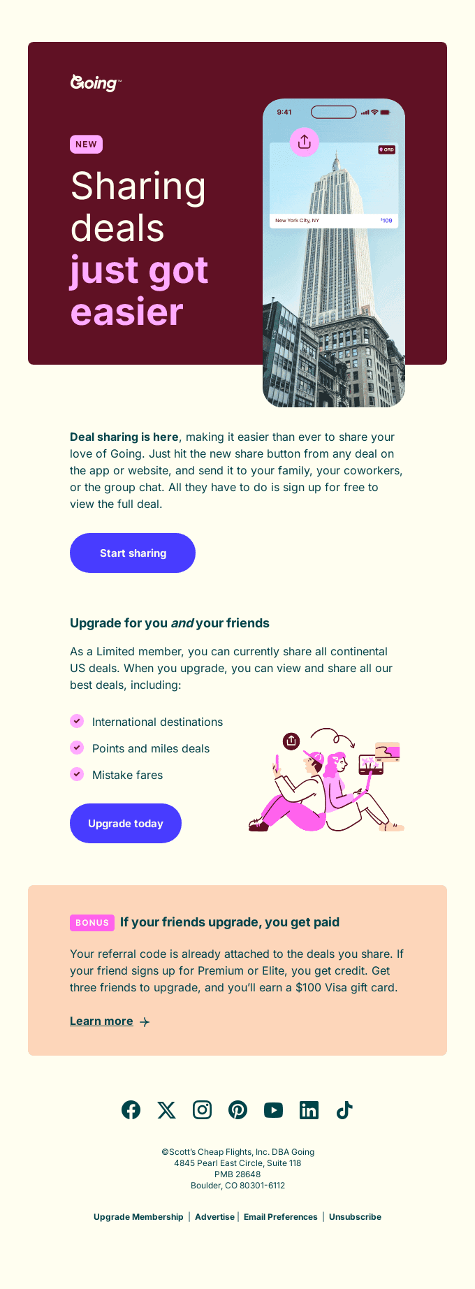 Deal sharing is here 🎉