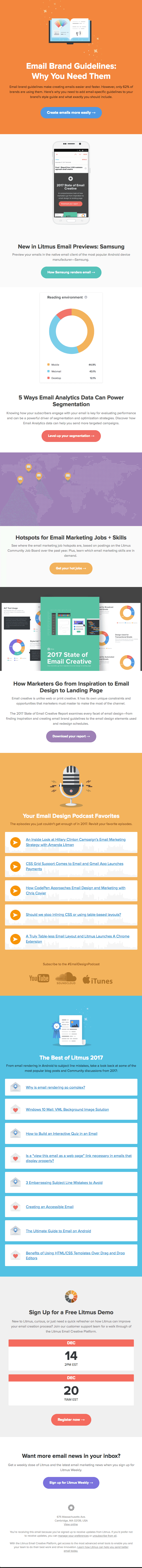 December news from Litmus