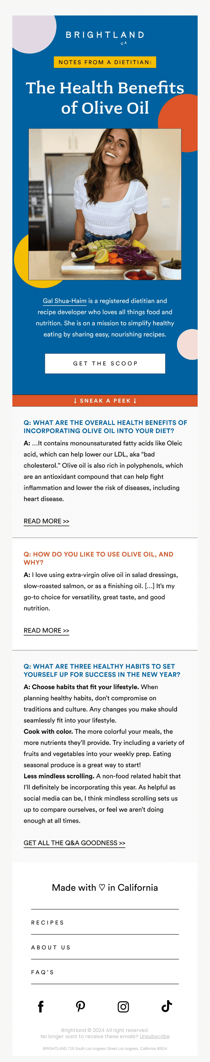 Dietitian Q&A | Olive Oil Edition 💫