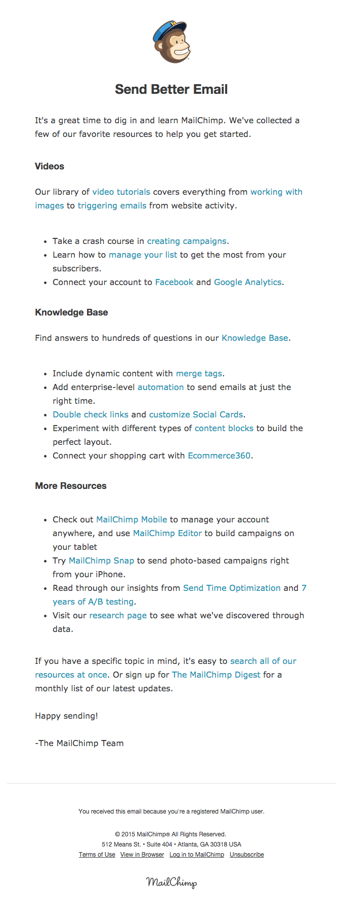 Dig In and Learn MailChimp