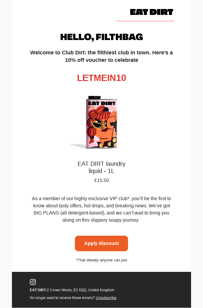 DING DONG 10% OFF INSIDE