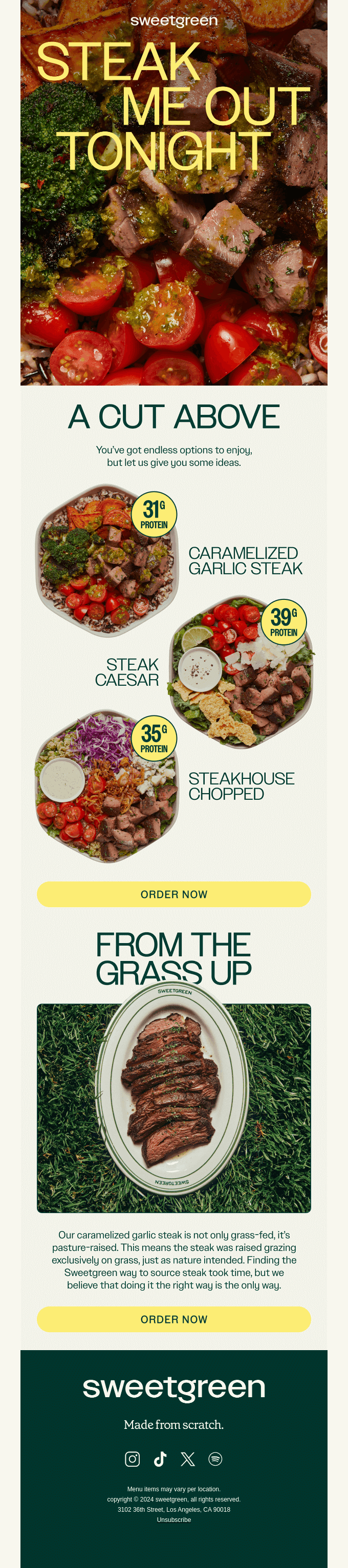 Dinner is calling
