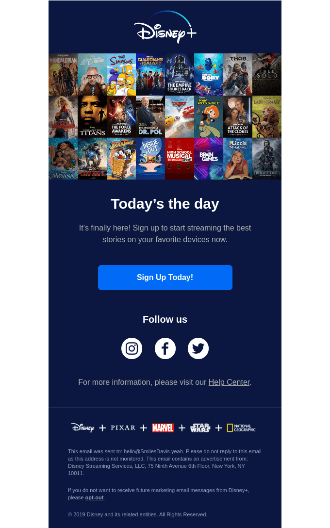 Disney+ is now live!