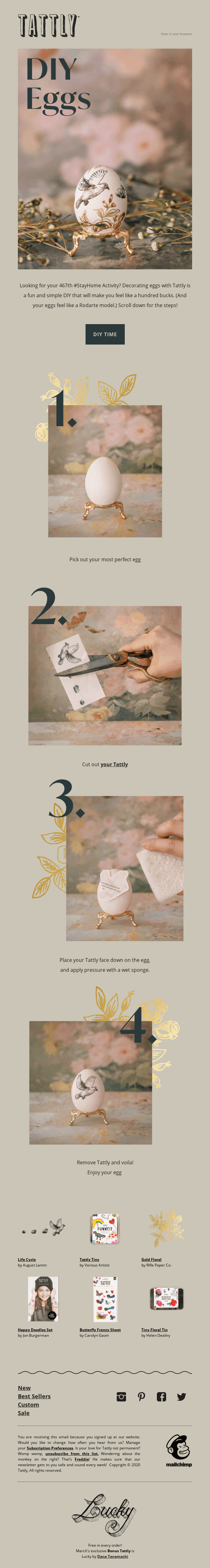 DIY Tattly Eggs