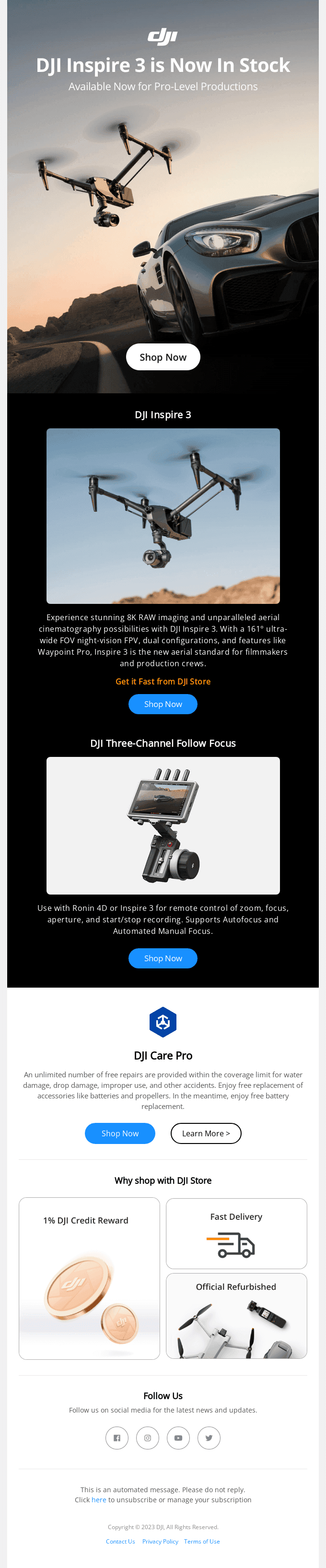 DJI Inspire 3 is Now In Stock