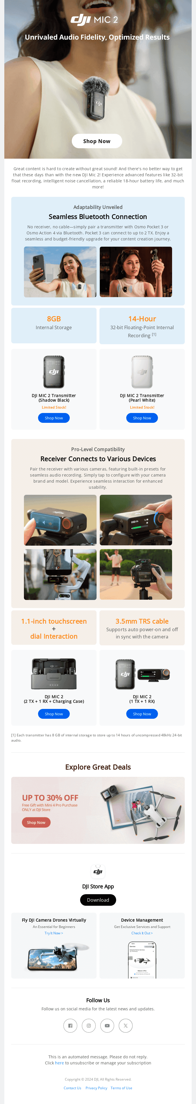 DJI Mic 2: Easy Compatibility