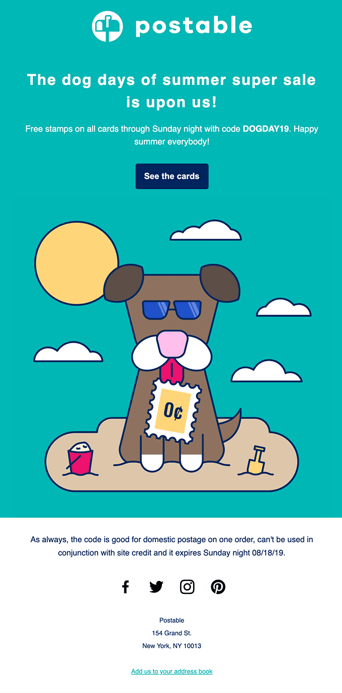 Dog Days of Summer Sale! 🐶☀📬