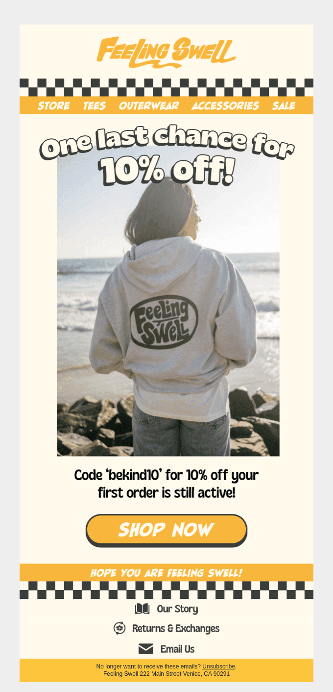Don't Forget Your Discount Code! 🌊