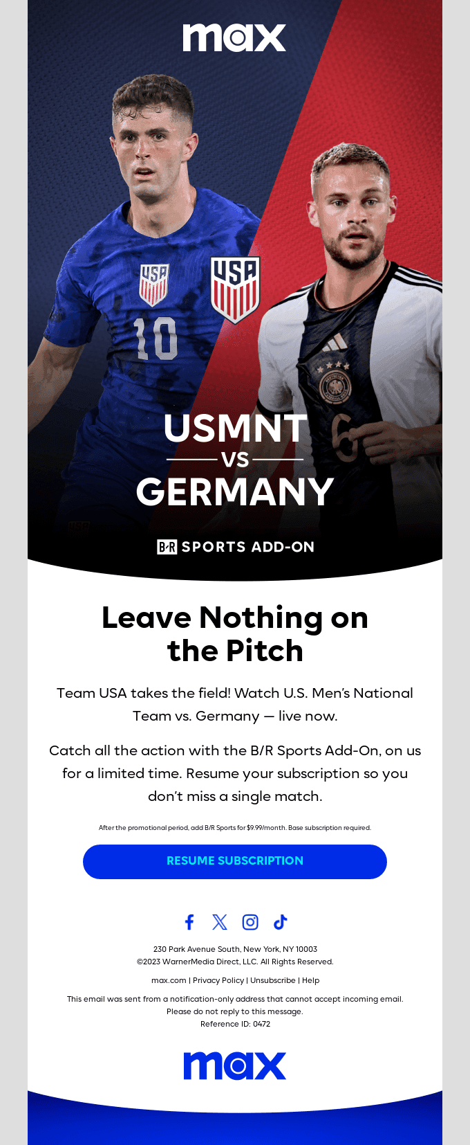 Don’t leave now…USMNT is live!