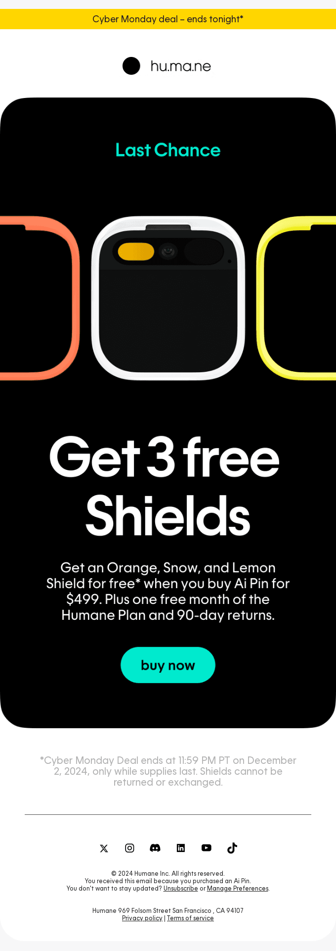 Don't miss out — free Shields
