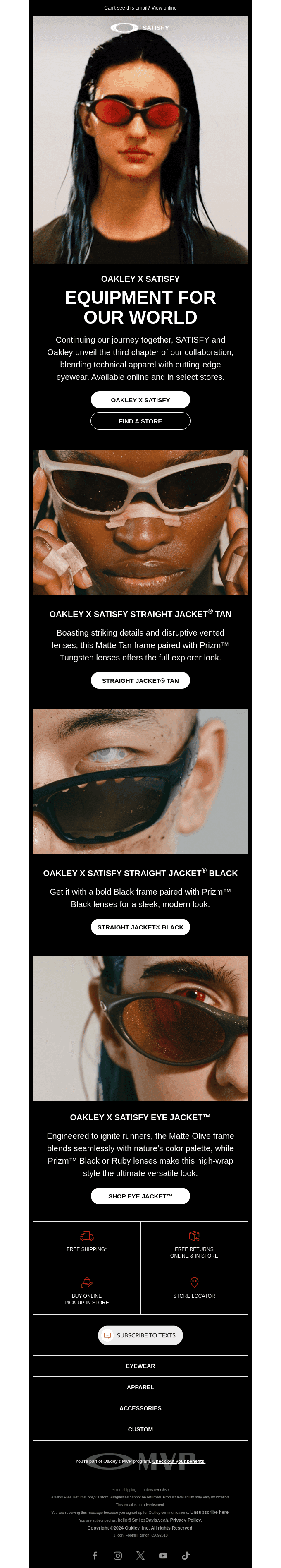 DROP ALERT: Oakley X SATISFY