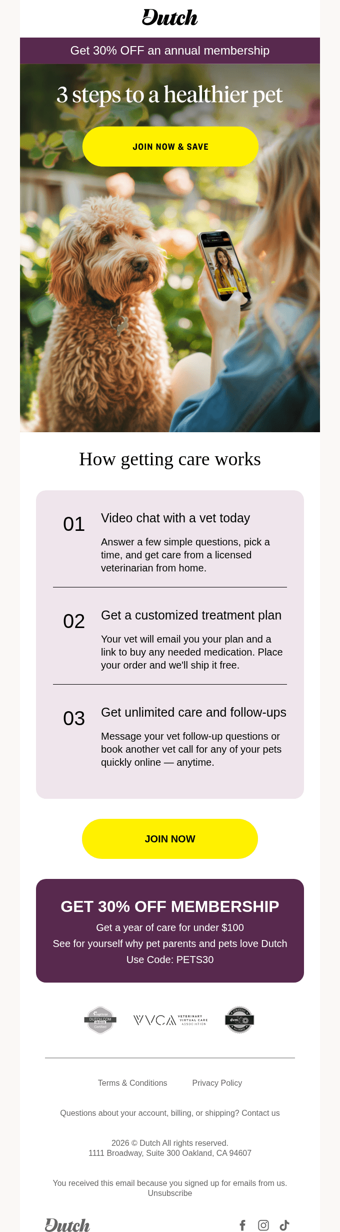 How Dutch works — plus 30% OFF