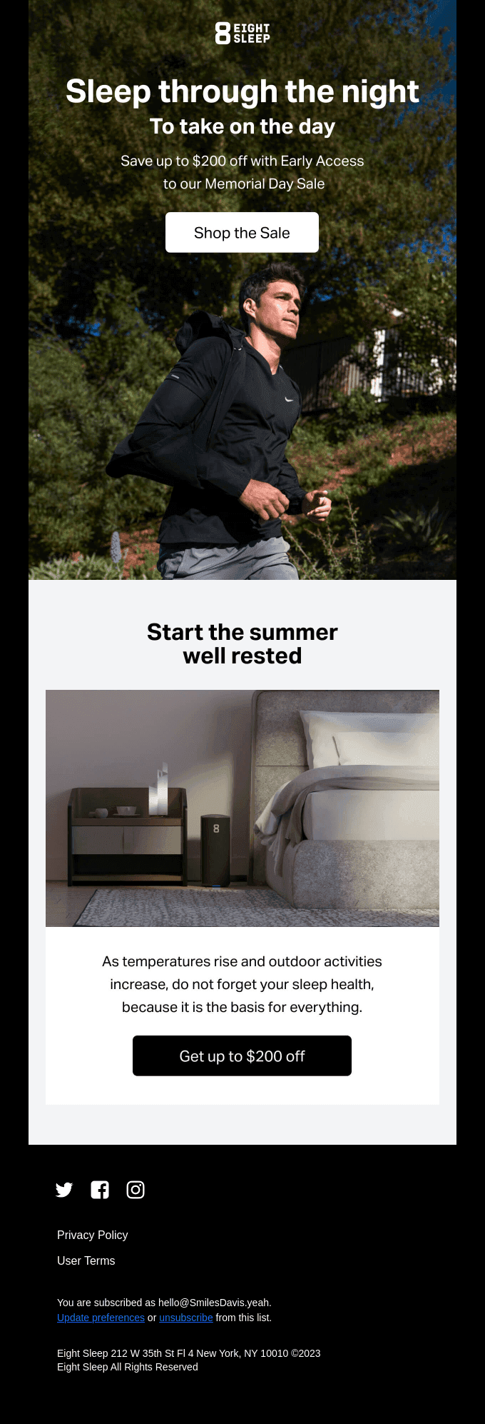 Early Access → Memorial Day Sale