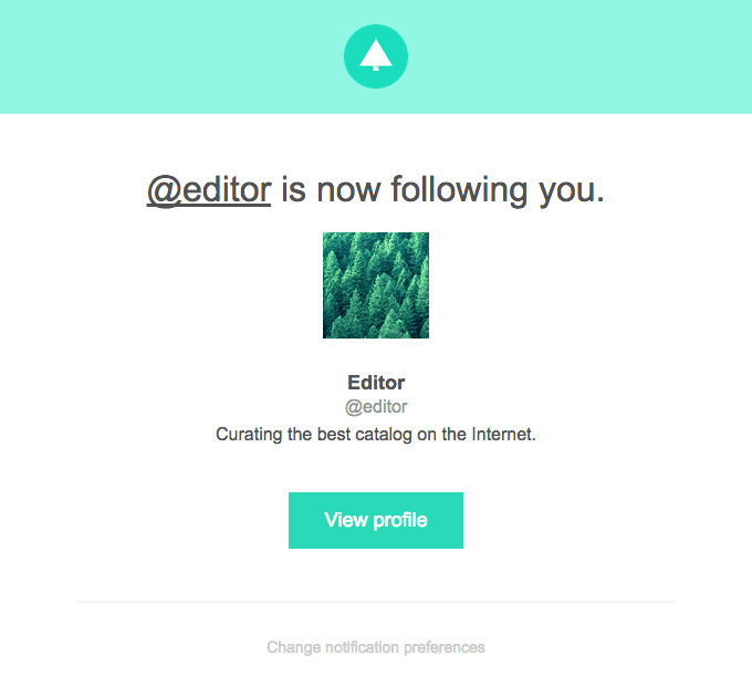 @editor is now following you