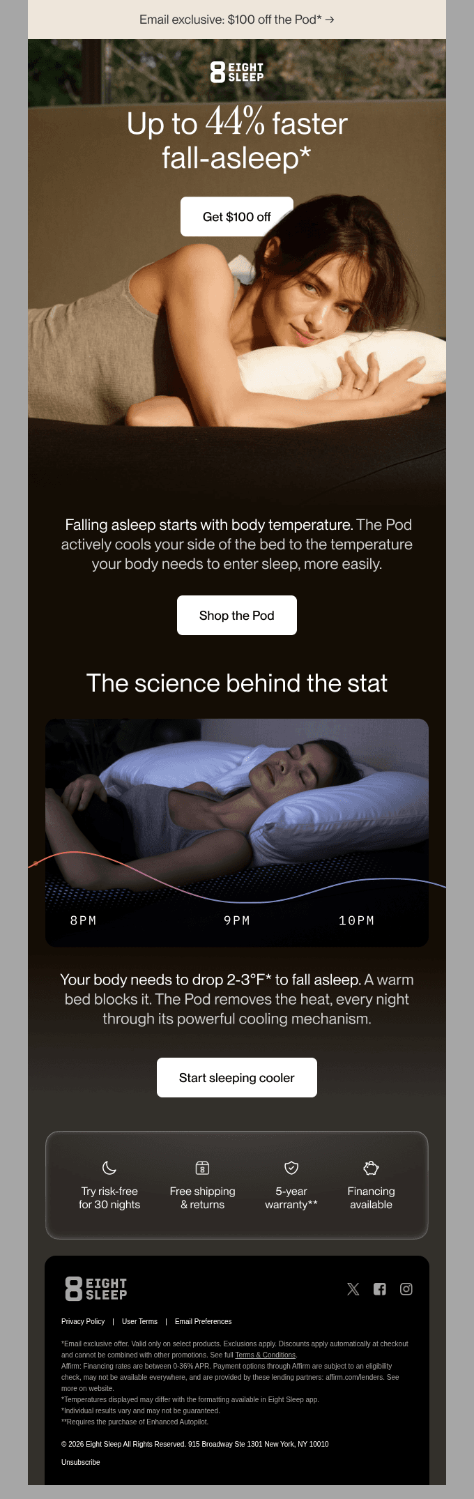 Reduce the time it takes to fall asleep*